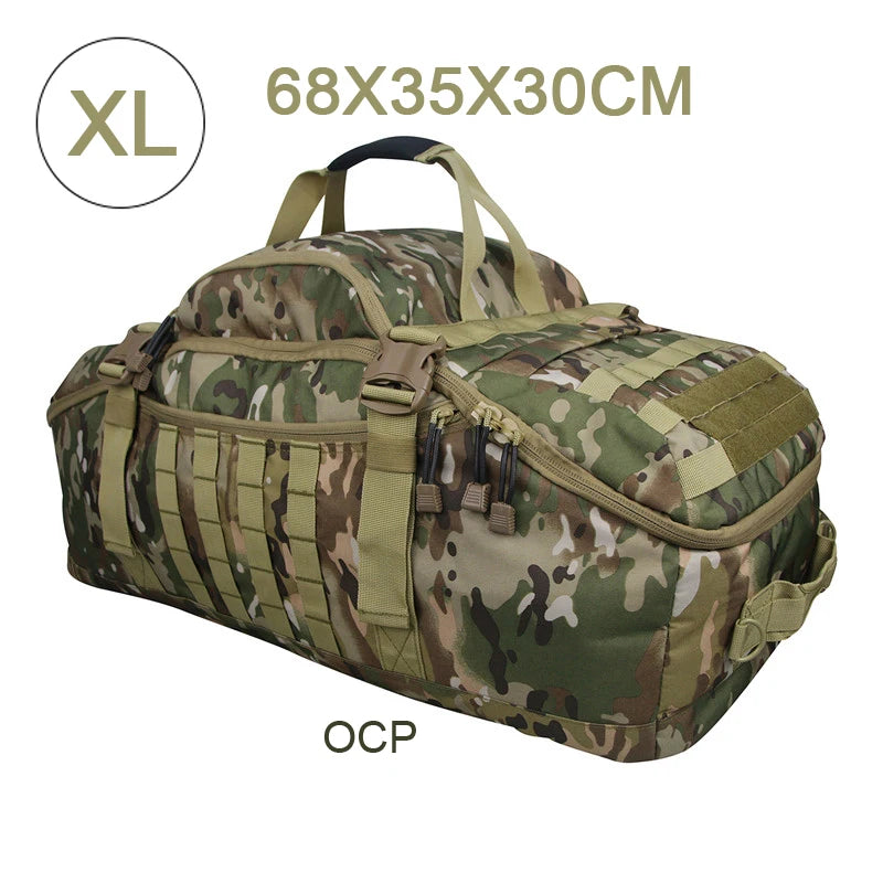 Outdoor Polyester Tactical Backpack, 30L 50L 80L