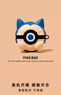 Silicone Protective Earphone Case with Cartoon Pattern