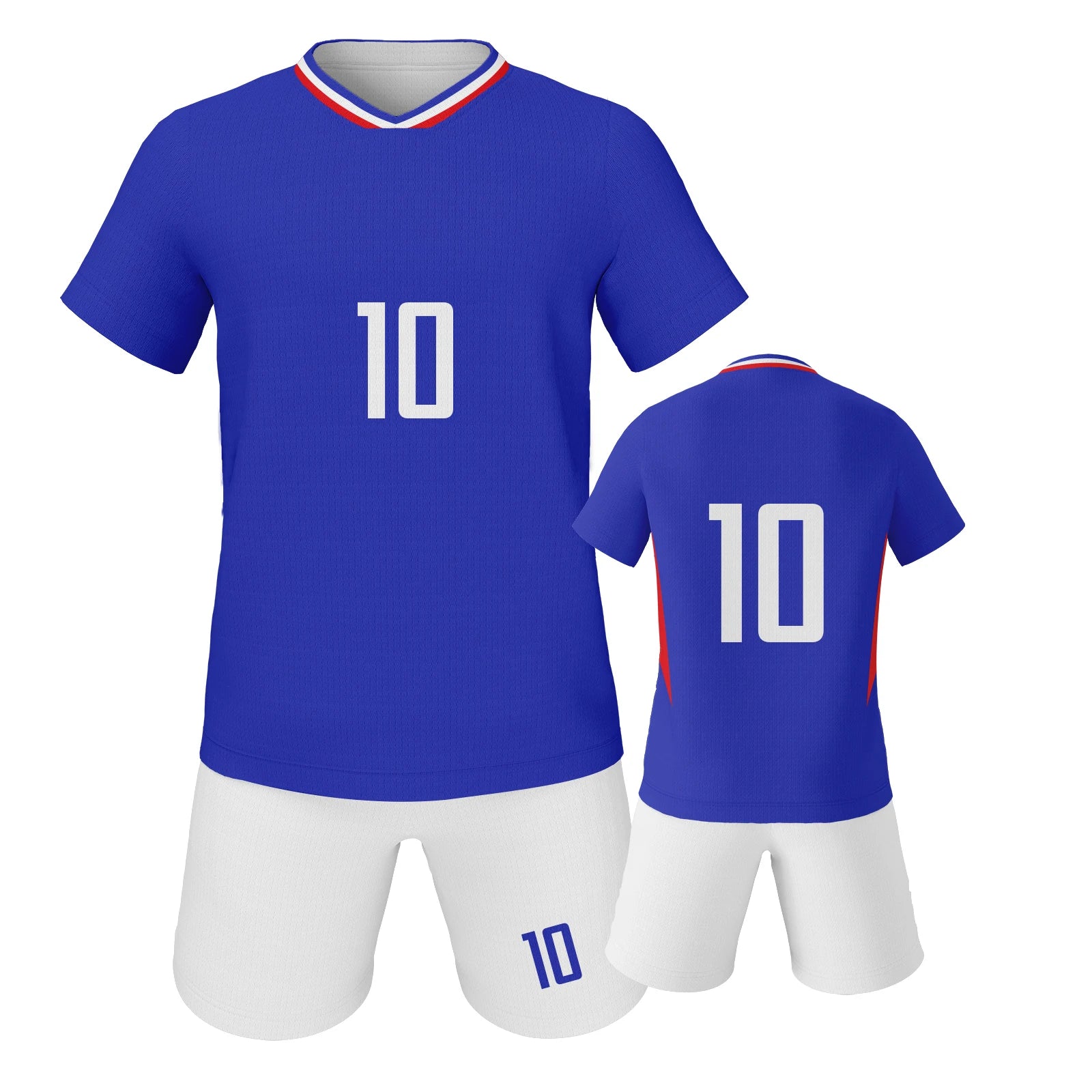 Kids Soccer Jersey Set France Style #10 Football Kit Boys Girls Youth Training Tracksuit Quick-drying Breathable Team Uniform - Buy online at  Vibe In Cart.
