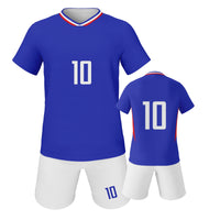 Kids Soccer Jersey Set France Style #10 Football Kit Boys Girls Youth Training Tracksuit Quick-drying Breathable Team Uniform - Buy online at  Vibe In Cart.