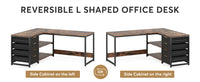 Tribesigns L Shaped Computer Desk with Storage Drawers, 59 inch Corner Desk with Shelves, Reversible L-Shaped Office Desk Study - Buy online at  Vibe In Cart.