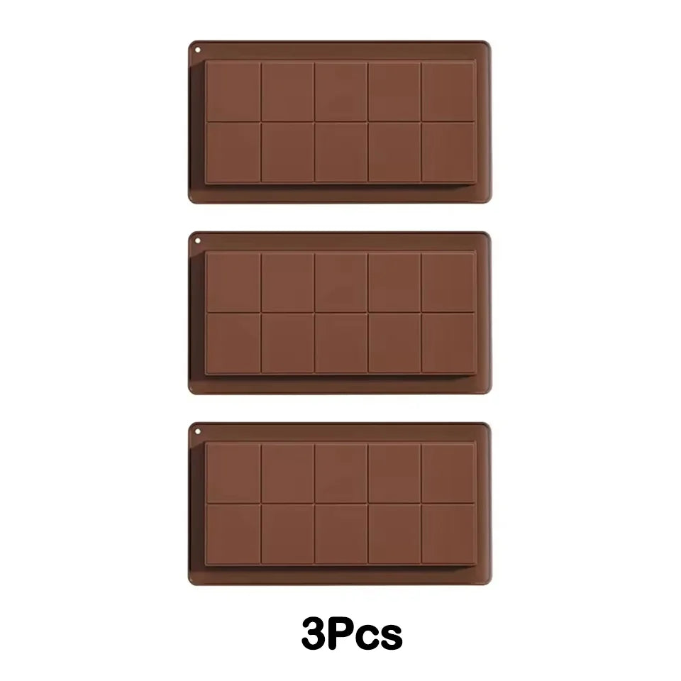 Chocolate Bar Molds Silicone Bars Break Apart Wax Melt Mould Easy Release Rectangle Durable for Protein and Energy Handmade Gift - Buy online at  Vibe In Cart.