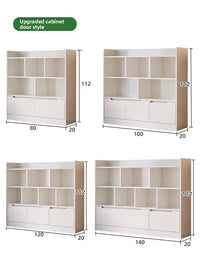 Multi-Grid Storage Cabinet with Multi-Layer Shelves for Home
