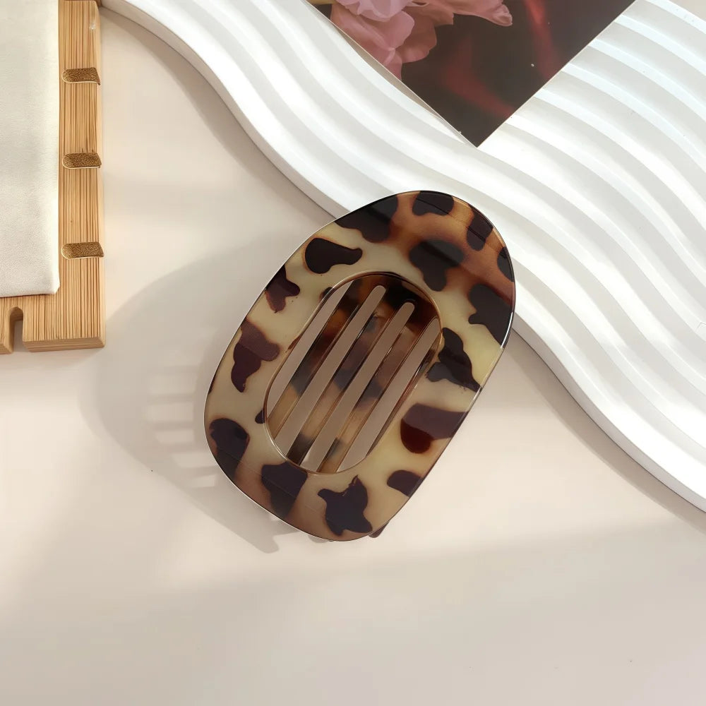 Plastic Hair Claw Clip for Women with Curved Design