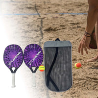 2x Beach Tennis Rackets Anti Slip Sweat Resistant Grip Portable Carbon Fiber - Buy online at  Vibe In Cart.