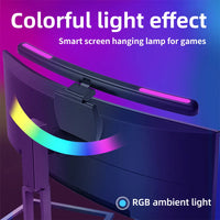 USB Stepless Dimming Screen Hanging Lights Curved Screen Monitor Light Bar RGB Background Atmosphere Desk Lamp Monitor Light Bar - Buy online at  Vibe In Cart.