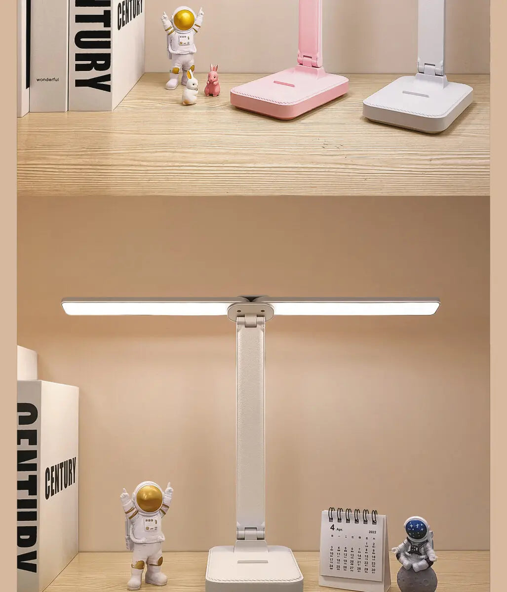 LED Desk Lamp 3 Levels Dimmable Touch Night Light USB Rechargeable Eye Protection Foldable Table Lamp For Bedroom Bedside Desk - Buy online at  Vibe In Cart.