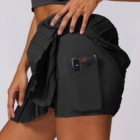 VITALINOVO Women's High Waisted Pleated Tennis Skirts with Pockets Tummy Control Casual Liner Skorts A Line Workout Golf Skirts - Buy online at  Vibe In Cart.