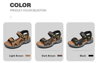 New Summer Genuine Leather Men Sandals Fashion Design Breathable Casual Shoes Men Soft Bottom Outdoor Beach Sandals Big Size 46 - Buy online at  Vibe In Cart.