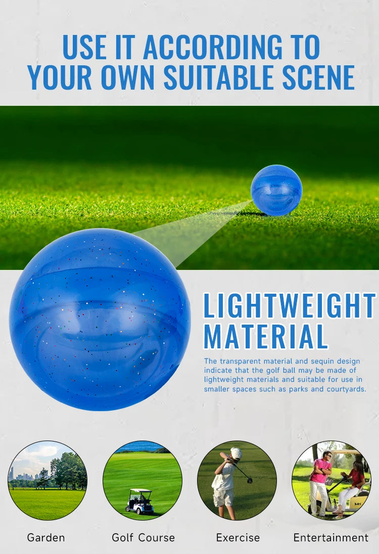 Caiton 1pc 3-Layer Park Golf Ball – Outdoor Elastic Practice, 5 Colors (Yellow/Blue/Green/Orange/Red), for Leisure & Beginners - Buy online at  Vibe In Cart.