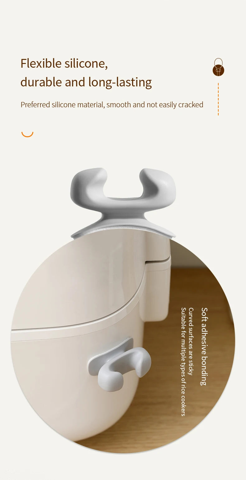 Rice Spoon Holder Silicone Storage Rack, Kitchen Wall-Mounted Cooker Spoon Shelf, Placement Rack - Buy online at  Vibe In Cart.