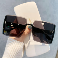 INWEG Trendy Oversized Glasses, Shades for Women, Large Frame Glasses with UV400 Protection for Driving, Beach Activities, And Everyday Fashion, Retro Square Glasses for Women, Trendy Large Frame Glasses - Buy online at  Vibe In Cart.