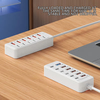 12-Port USB Fast Charging Station - 6×Type-C PD + 6×USB-A Ports, Up to 25W per Port, Compact Design, High-Speed Charging for Laptops/Tablets/Multiple Devices, Workspace Power Hub for Tech Enthusiasts, Power Board, Usb Charg - Buy online at  Vibe In Cart.