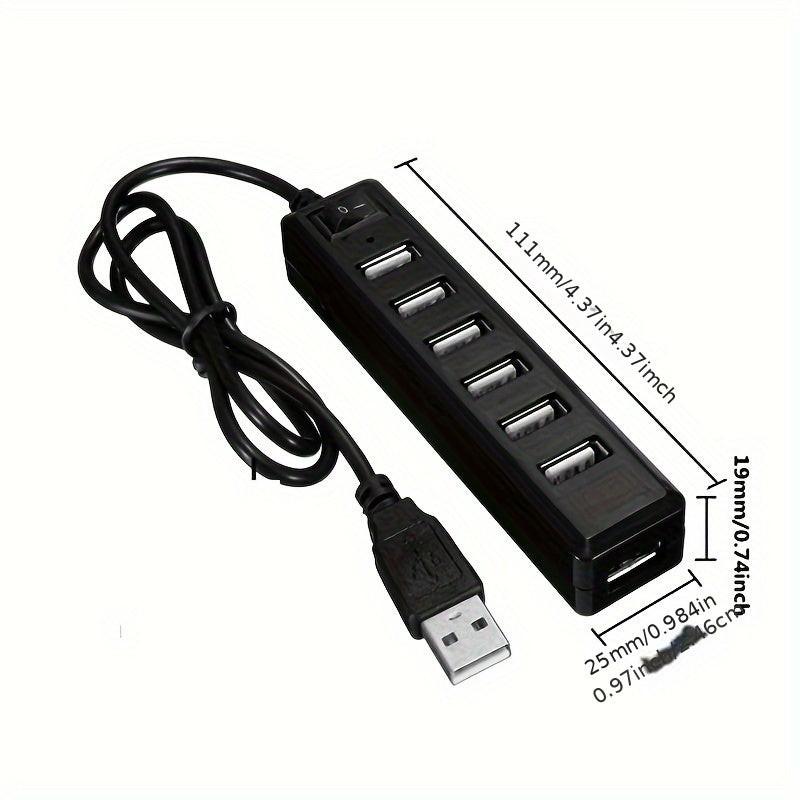 USB 2.0 Extension Adapter, Switch-Controlled 7-Port, 5V Operating Voltage, Compatible with Tablets and USB-Powered Devices - Buy online at  Vibe In Cart.