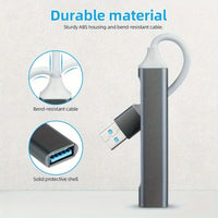 4-Port USB Hub, USB Splitter, Ultra-Slim USB Dongle Expander for Laptops, Xbox, Flash Drives, Hard Drives, Consoles, Printers, Cameras, Keyboards, Mice, Made of Aluminum - Buy online at  Vibe In Cart.