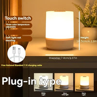 2025 Best-Selling Recommended Touch Bedside Lamp, Dimmable Desk Lamp, Three-Color Temperature White LED Light, USB Rechargeable, Portable Touch Night Light, Mini Night Light, Valentine's Day Gift, Bedroom Living Room Desk Dec - Buy online at  Vibe In Cart.