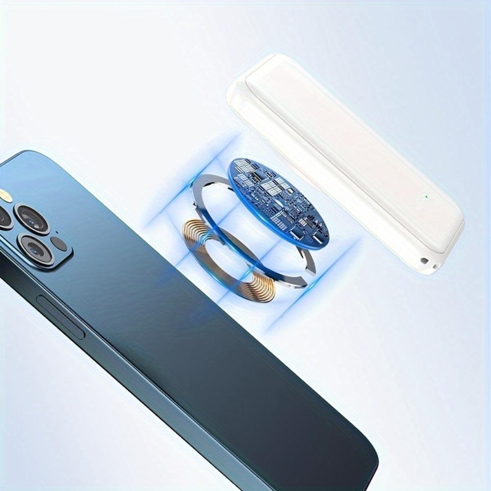 Ultra-Thin Magnetic Power Bank, 12900mAh Wireless Portable Charger, Wired 20W Fast Charging Battery Pack, Compatible with Magsafe, for iPhone 17/16/15/14/13/12 Series for SamSung for Android, Comes with USB C Charging Cable - Buy online at  Vibe In Cart.