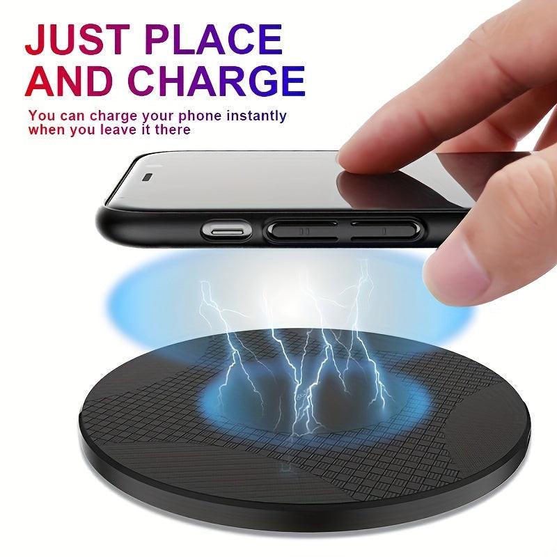 Upgraded Fast Wireless Charger, Compatible with iPhone 17/16/15/14/13/12/11/8 Series, S25/S24/S23/S22/S21/S20/S10/S9/S8/S7/S6 Series, 20/10/9/8/5 Series, Slim Design for Bedside & Office Desk - Buy online at  Vibe In Cart.