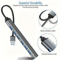 7-Port USB 3.0 Hub Compatible for MacBook/PC/Laptop - USB- 7-Device External Expansion Board with USB 3.0 (5Gbps Speed) & USB 2.0 Ports, Plug & Play, Aluminum Alloy Housing - Compatible for Mac Pro, Mac Mini, iMac, Surface Pr - Buy online at  Vibe In Cart.