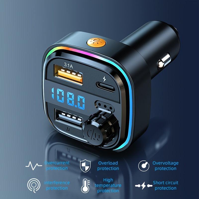 [Wireless Car MP3] Wireless Car MP3 Player, Multifunctional Car MP3 Player | Dual USB Car Charger, Quick Charge, USB Connection, Operating Voltage ≤36V, No Battery, with Digital Media Player Accessories - Buy online at  Vibe In Cart.