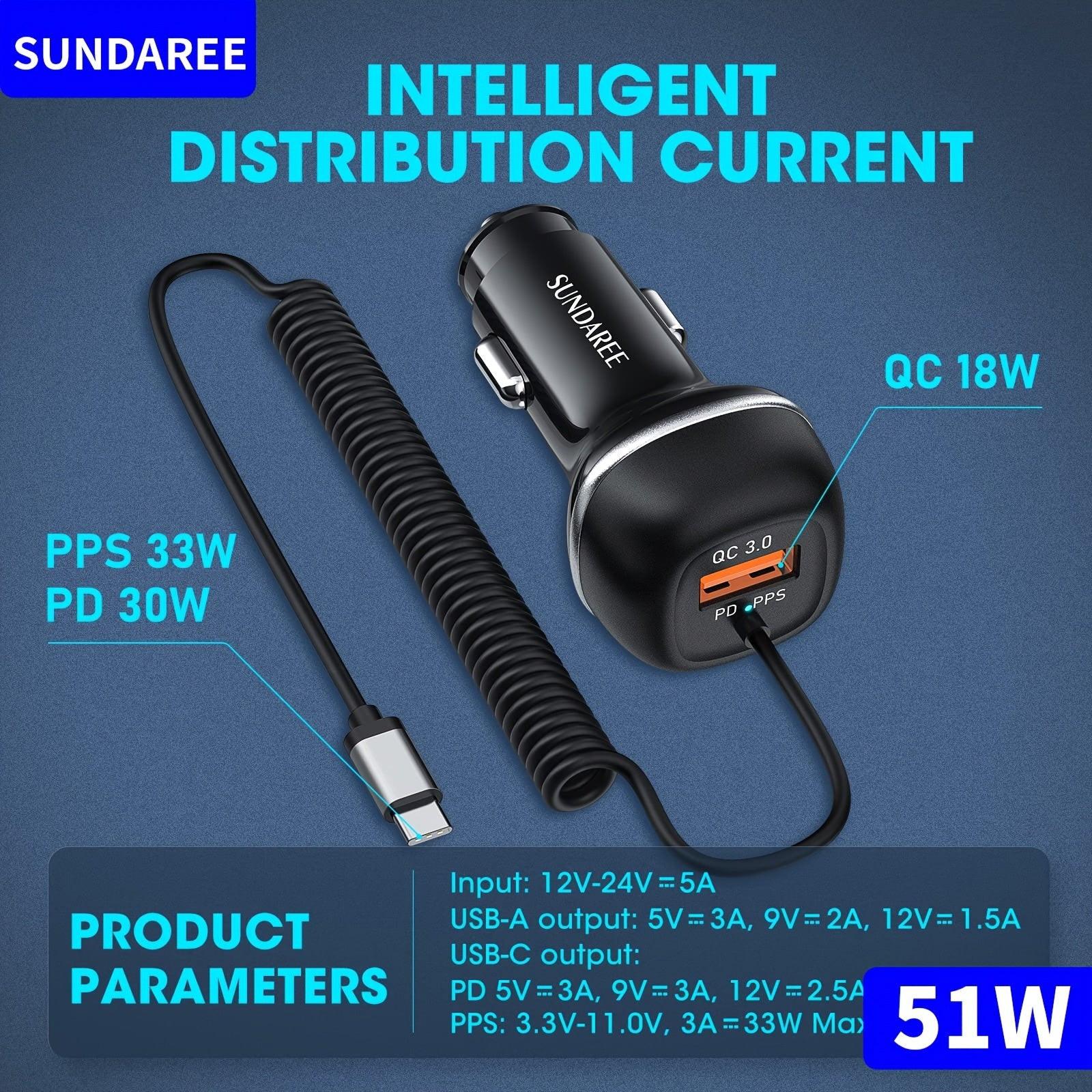 USB C 51W Super Fast Car Charger - Buy online at  Vibe In Cart.