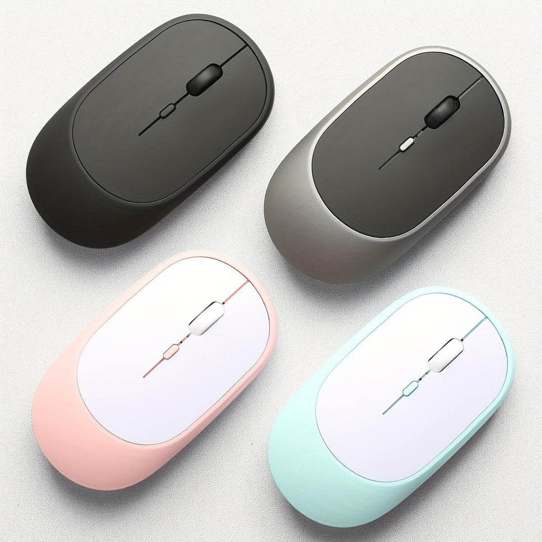 2.4G + BT Dual-mode Wireless Mouse, Ergonomic Comfortable Grip, Stable Connection, Portable Design, Five Colors of Fashionable Options (black/ gray/ pink/ green/ white), Office Wireless Mouse, 4-button Rechargeable Wireless M - Buy online at  Vibe In Cart.