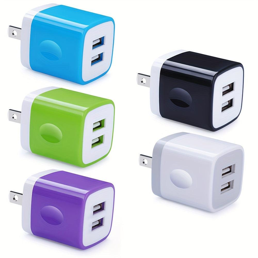 [Fast Charging Plug Box] 1pc USB Wall Charger, Charger Adapter, 2.1A/10W Dual Port Fast Charging Plug Box, Suitable for iPhone 15 14 13 12 11 Pro Max 10 SE X 8 7 Plus Samsung Power Block Fast Charging Box - Buy online at  Vibe In Cart.