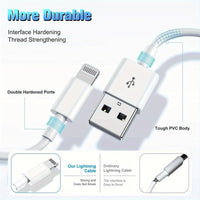 5pcs MFi Certified 6ft Lightning to USB Fast Charging Cables for iPhone 12/11 Pro/11/XS MAX/XR/8/7/6s/6/5S/SE and for iPad Pro Original - Buy online at  Vibe In Cart.