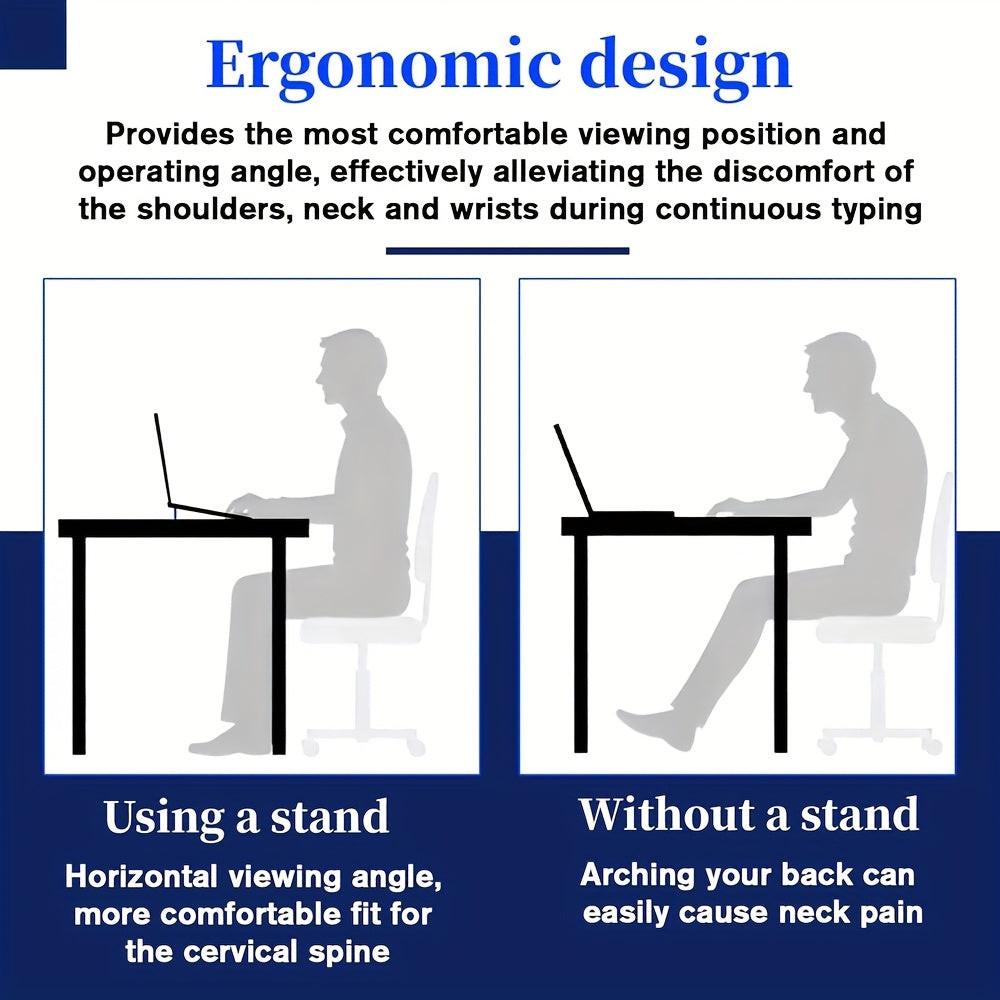 2pcs Portable Foldable Laptop Stand Set - Adjustable Cooling Riser Bracket for Laptops & Tablets, Durable ABS Material, Ergonomic Design with Heat Dissipation, Ideal for Home Office & Travel Use, Laptop Cooling Pad, Tablet Su - Buy online at  Vibe In Cart.