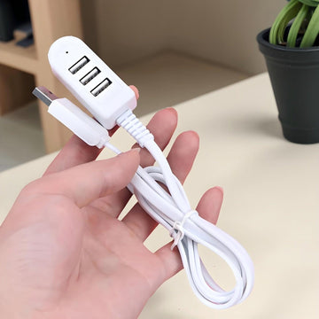 [3-in-1 USB-C Hub with Fan] 3-in-1 USB Multi-Port USB-C Hub with Highspeed Charging & Compact Design | Data Transfer, Charger, Adapter, Reader & Small Fan | Versatile Connectivity for Night Lights, USB Devices, Power Strip, C - Buy online at  Vibe In Cart.