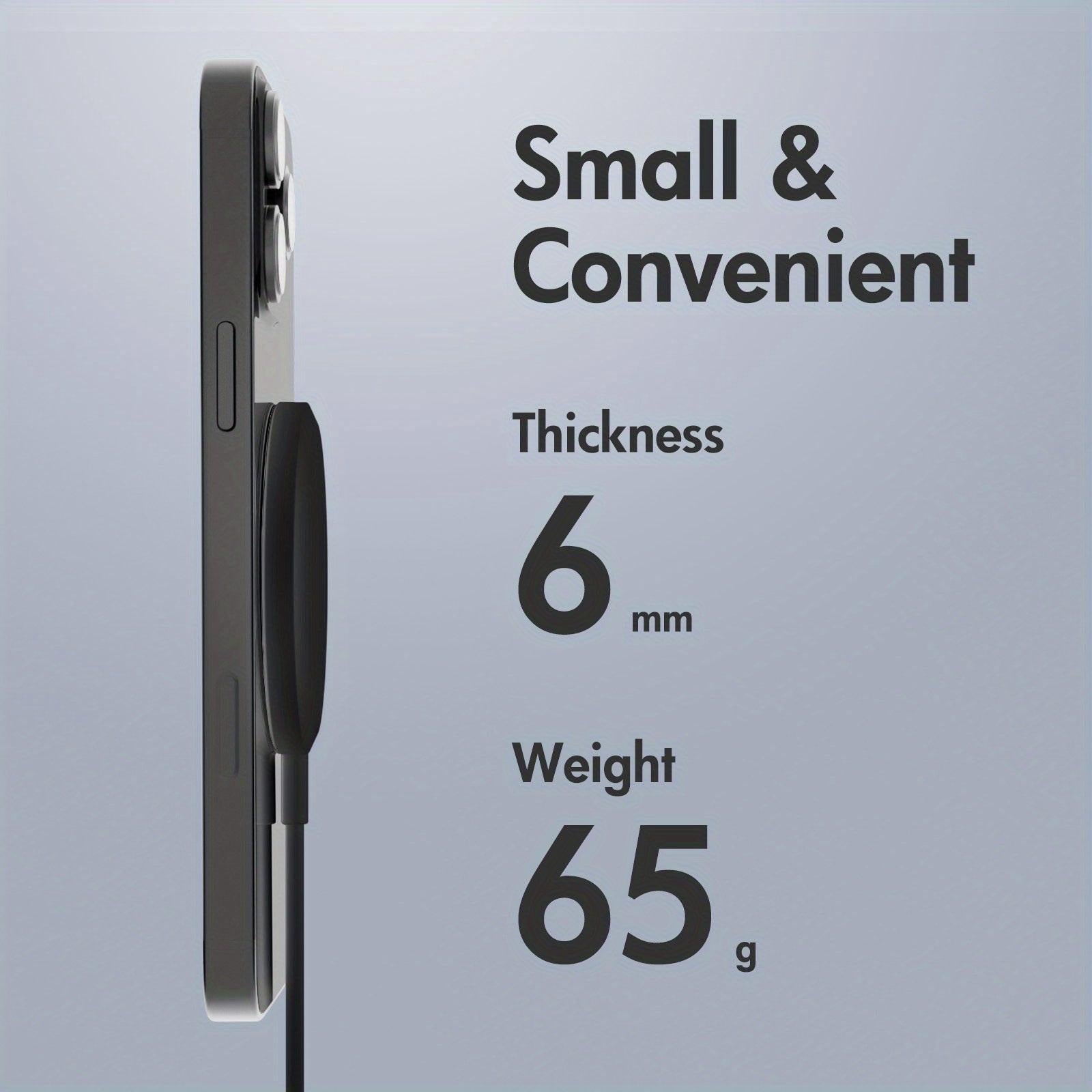 15W Max Fast Charging Magnetic Wireless Charger, Portable Travel Charging Pad With USB-C, Compatible For IPhone 17/17 Air/16/15/14/13/12/11/X/Pro Max/Pro/Plus, For Airpods 4 3 2 Pro Series And Multiple Devices - Buy online at  Vibe In Cart.