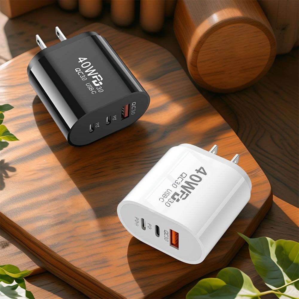 1 Universal Travel Adapter with 1 USB+2 USB-C Ports QC+PD 3.0 Power Adapter, Multi-Region Wall Charger for US, Compatible with iPhone, Samsung, Tablets, etc. - Buy online at  Vibe In Cart.