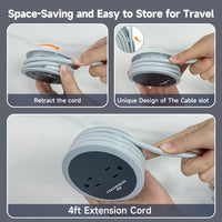 Travel Power Strip With USB Ports, Cruise Approved Power Strip, 3 AC Outlets And 3 USB (1 USB-C), 4ft Extension Cord 45° Flat Plug Power Strip, Non Surge Protector For Travel, Cruise Ship, ETL Listed - Buy online at  Vibe In Cart.