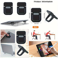 2pcs Portable Foldable Laptop Stand Set - Adjustable Cooling Riser Bracket for Laptops & Tablets, Durable ABS Material, Ergonomic Design with Heat Dissipation, Ideal for Home Office & Travel Use, Laptop Cooling Pad, Tablet Su - Buy online at  Vibe In Cart.