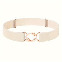 [Elastic Waist Belt] Women's 8-Shaped Elastic Belt, Stylish Black Elastic Waist Belt for Ladies, Adjustable Elastic Buckle for The Waist, Suitable for Jeans And Dresses, a Great Gift Option - Buy online at  Vibe In Cart.