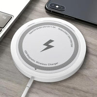 A Fast-charging Magnetic Wireless Charger 15W Charging Pad, Compatible with iPhone 16/15/14/13/12/11, Pro Max/Mini, 5W Samsung S24/S23/S23 Ultra/S22/S22+/S22 U, with Dual Input USB-C/A Ports, Compatible, with Smart Overcharge - Buy online at  Vibe In Cart.