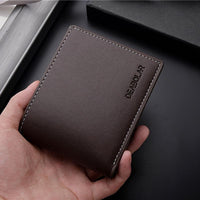 Fashion Men'S Soft Faux Leather Wallet Casual Short Youth Purse Christmas Gift - Buy online at  Vibe In Cart.