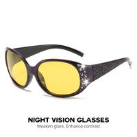 LVIOE Outlets Polarized Fashion Glasses for Women, Rhinestone Wrap Around Fashion Glasses with Protection Lens LS008 - Buy online at  Vibe In Cart.