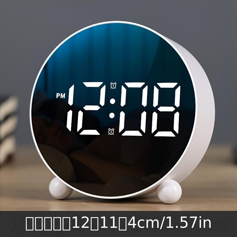 New student creative alarm clock fashion simple office electronic clock LED LCD clock home bedside clock temperature clock plastic clock - Buy online at  Vibe In Cart.