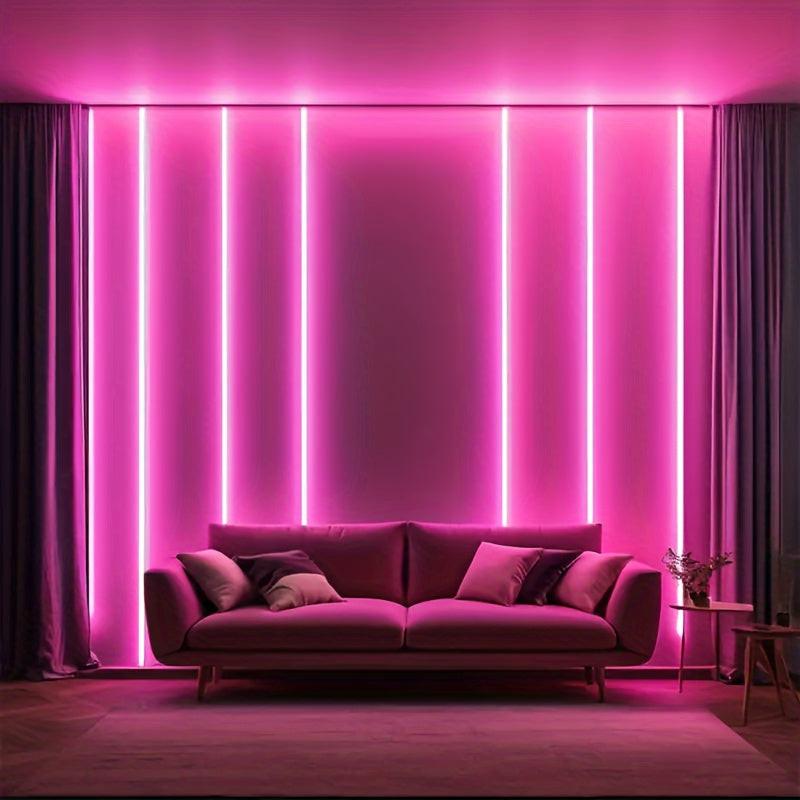 [USB TV lighting strip] Purple LED Strip 1pc USB-Powered 60 Lights | Non-Waterproof | TV Background & Indoor Decoration | Cuttable for Projects - Buy online at  Vibe In Cart.
