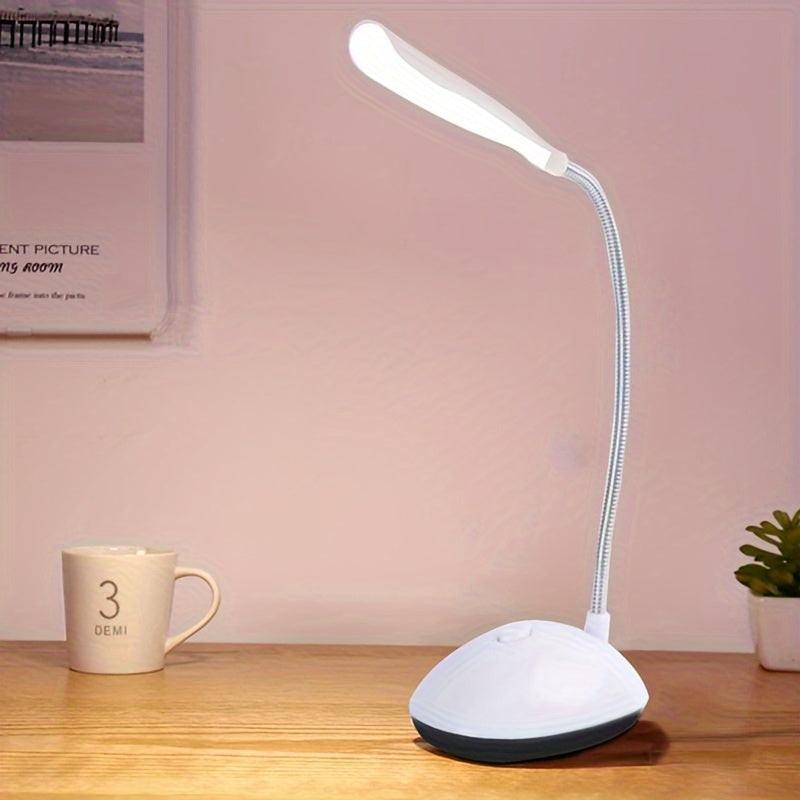 1pc LED Desk Lamp with Adjustable Arm & Gooseneck - USB-Powered (Battery Not Included) - Ergonomic Design, Dimmable Brightness Control, 360° Rotating, For Home Office, Bedroom, Study, Led Desk Lamp, Bedroom Lighting, Modern - Buy online at  Vibe In Cart.