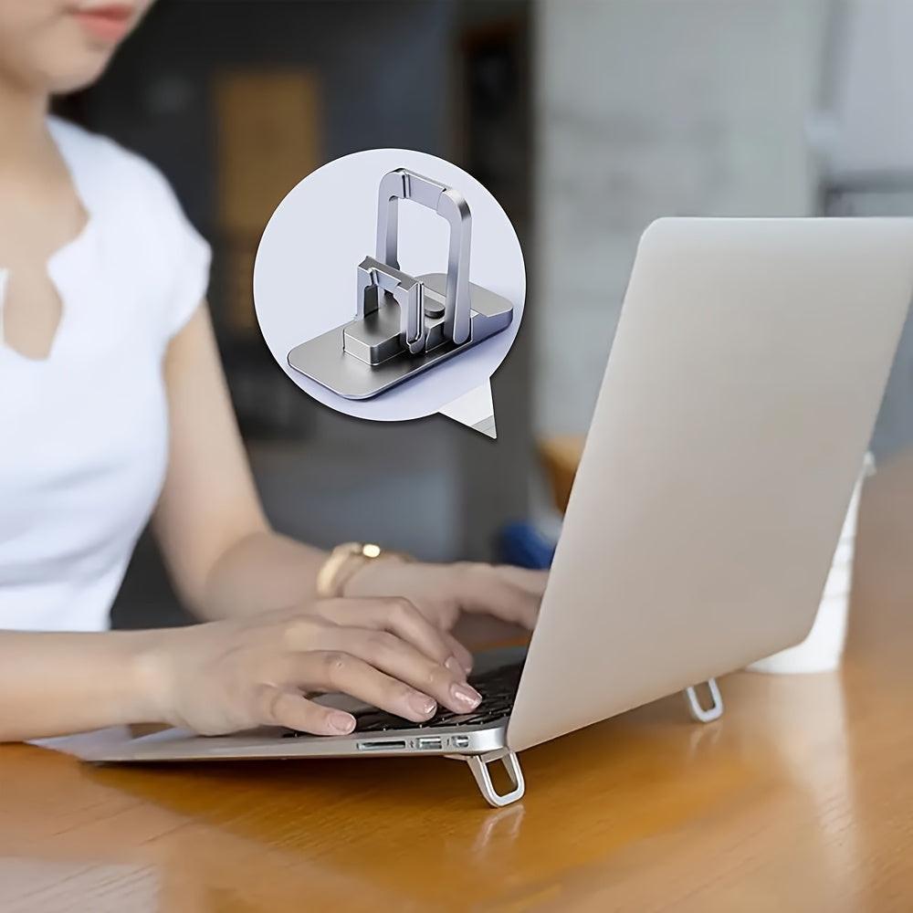 2pcs Portable Foldable Laptop Stand Set - Adjustable Cooling Riser Bracket for Laptops & Tablets, Durable ABS Material, Ergonomic Design with Heat Dissipation, Ideal for Home Office & Travel Use, Laptop Cooling Pad, Tablet Su - Buy online at  Vibe In Cart.