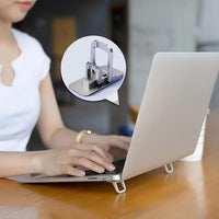 2pcs Portable Foldable Laptop Stand Set - Adjustable Cooling Riser Bracket for Laptops & Tablets, Durable ABS Material, Ergonomic Design with Heat Dissipation, Ideal for Home Office & Travel Use, Laptop Cooling Pad, Tablet Su - Buy online at  Vibe In Cart.