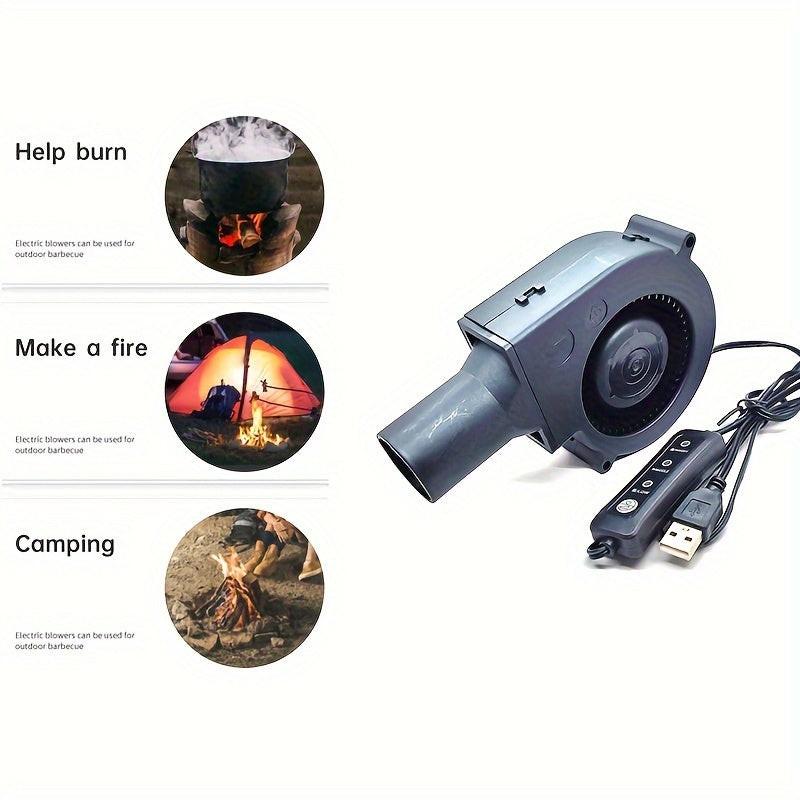 High-Power Portable USB Fan with Duct - 3-Speed Adjustable Cooling, Large Airflow for Desktop Use - Buy online at  Vibe In Cart.