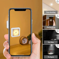 LED Night Light, Human Motion Sensor Light, Light Source Sensor Night Light, Soft Light, USB Light Fixture, Magnetic Mounting, Warm Light And White Light, Polished Surface, Suitable for Living Room, Bedroom, Cabinet, Wardrobe - Buy online at  Vibe In Cart.