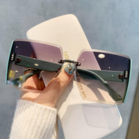 INWEG Trendy Oversized Glasses, Shades for Women, Large Frame Glasses with UV400 Protection for Driving, Beach Activities, And Everyday Fashion, Retro Square Glasses for Women, Trendy Large Frame Glasses - Buy online at  Vibe In Cart.