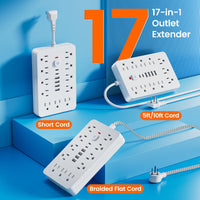 1pc Multi-Functional Surge Protection Power Strip With USB Port - 11 AC Outlets With 4 USB-A Ports And 2 Type-C Ports And Short Cord/5 FT/10 FT Extension Cord - For Office, Study, Home, And School Use - Power Socket With Over - Buy online at  Vibe In Cart.