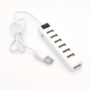 USB 2.0 Extension Adapter, Switch-Controlled 7-Port, 5V Operating Voltage, Compatible with Tablets and USB-Powered Devices - Buy online at  Vibe In Cart.