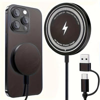 1pc Fast charging Fast-Charging Magnetic Wireless Charger 15W Pad for iPhone 16/15/14/13/12/11, Pro Max/Mini5W Samsung S24/S23/S23/S23 Ultra/S22/S22+/S22 U & for Airpods - Dual Input USB-C/A, Compatible, with Intelligent Over - Buy online at  Vibe In Cart.