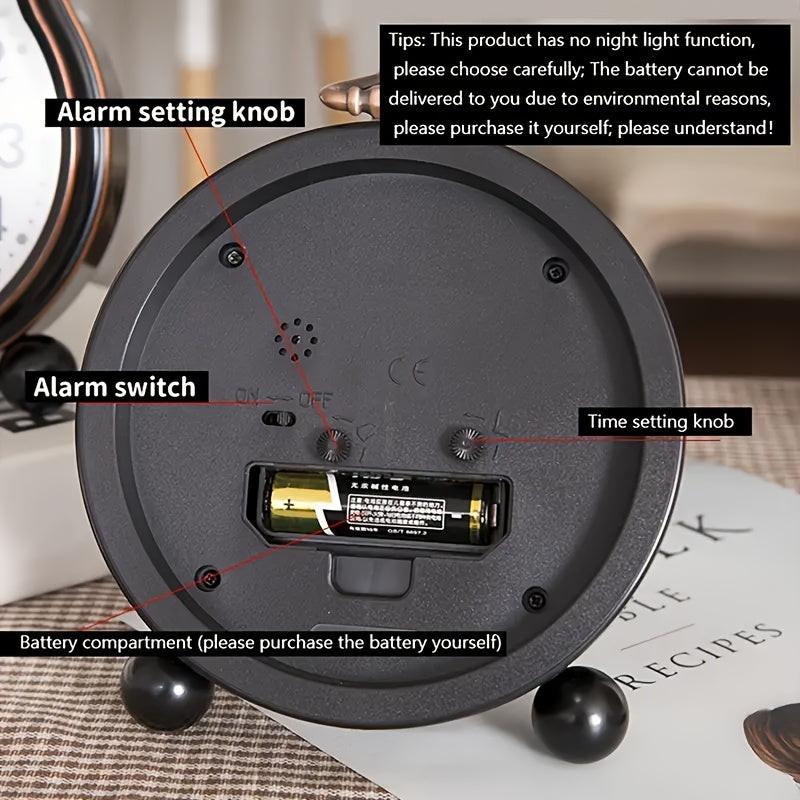 1pc 5-inch Clear Digital Alarm Clock | Retro and Simple Design, Silent Timekeeping, Wall-Mounted with Top Hook, AA Battery Powered, Ideal for Bedside, Students, Elderly, Living Room, Bedroom, Bedside Table, Home Decoration, B - Buy online at  Vibe In Cart.